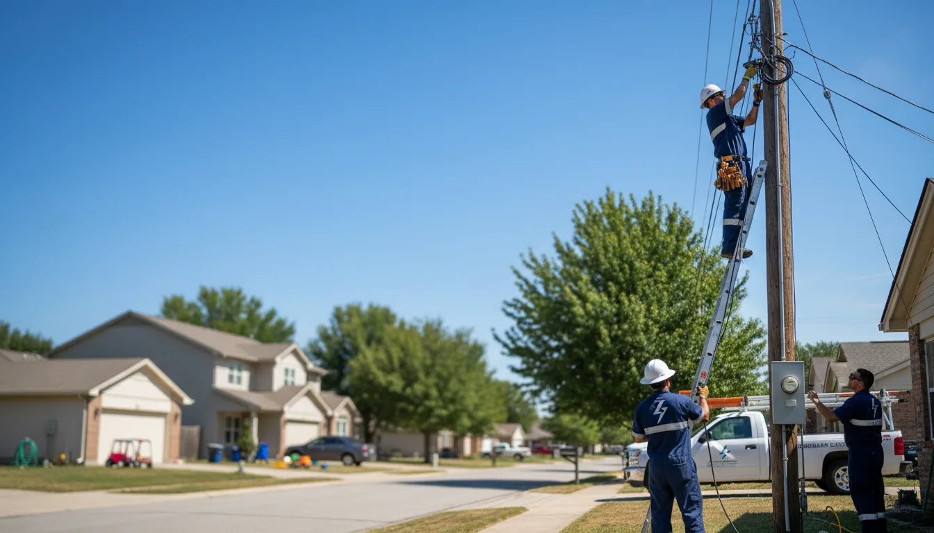 Residential electrician providing installation services in Pleasant Plains, IL